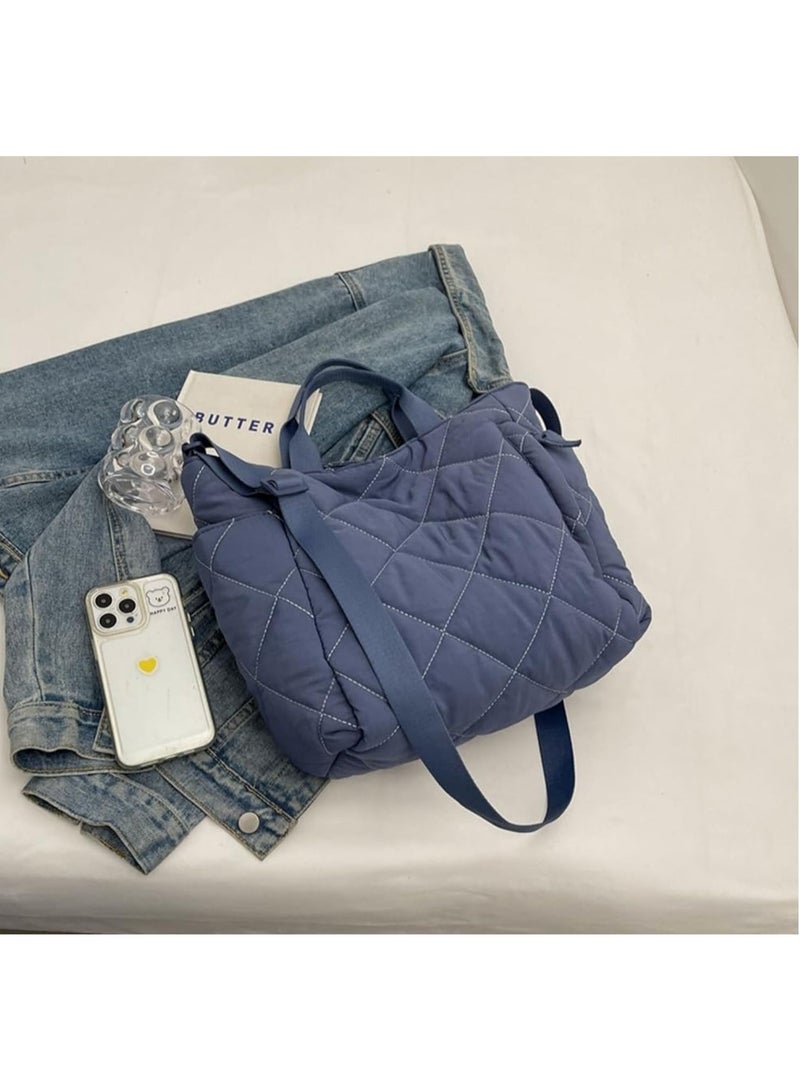 Tote Bag Canvas Waterproof-Crossbody & Shoulder Bag Multi Pockets & Functional Bag - Perfect For Shopping, Travel, Work,College, Students & Everyday Use. - Image 5